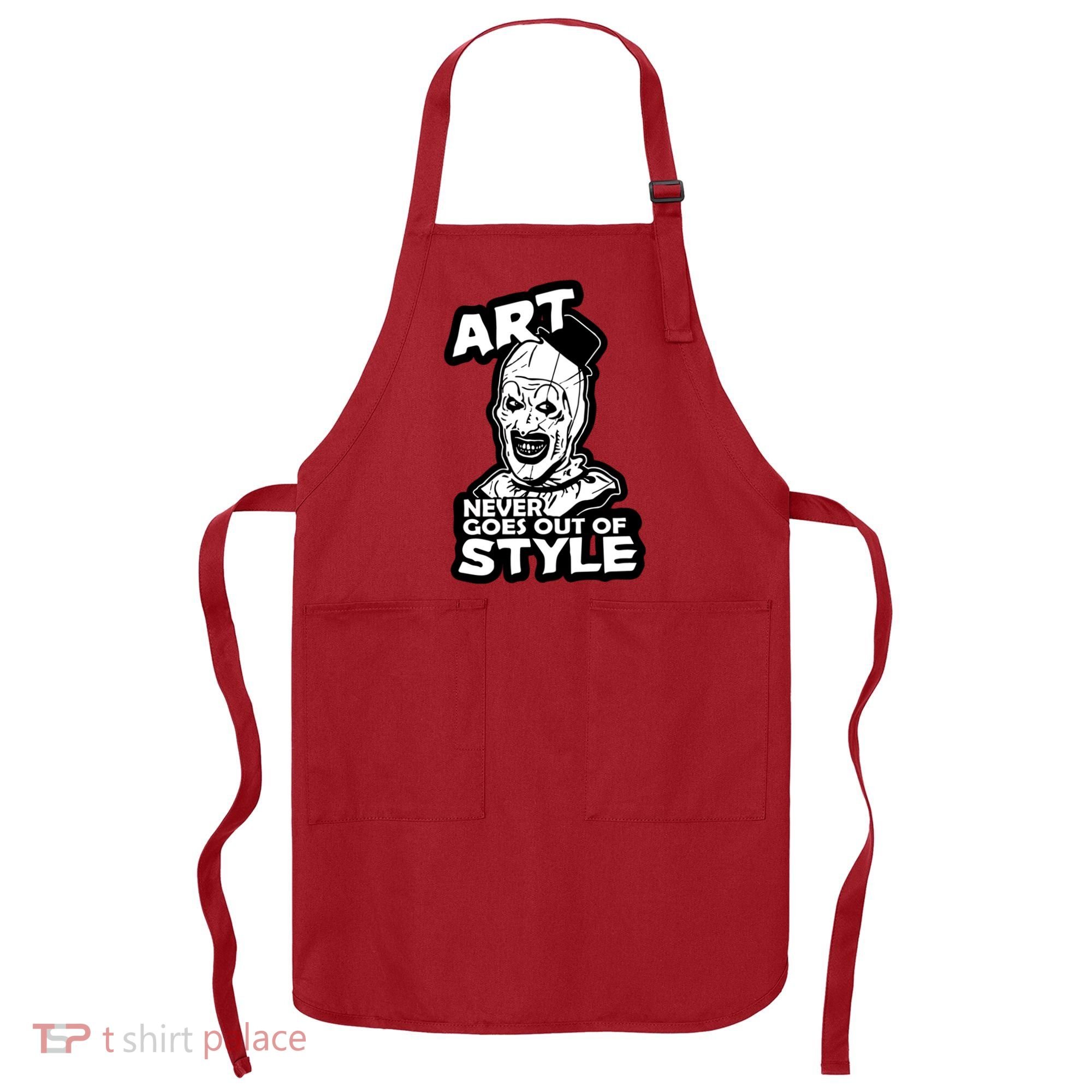 Art Never Goes Out Of Style Horror Clown Apron