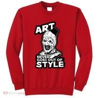 Art Never Goes Out Of Style Horror Clown Sweatshirt thumb 0