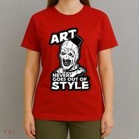 Art Never Goes Out Of Style Horror Clown T-Shirt thumb 4