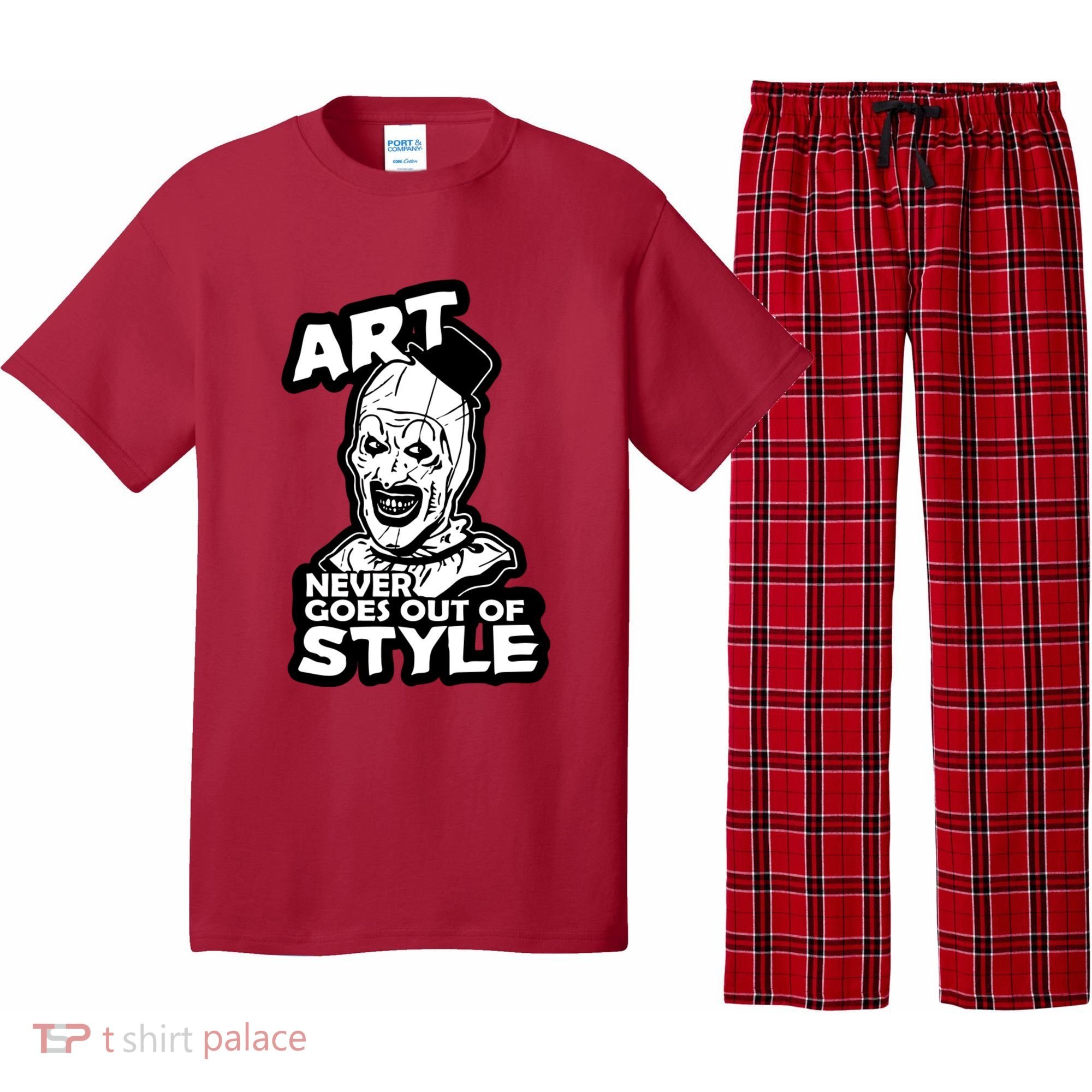 Art Never Goes Out Of Style Horror Clown Pajama Set