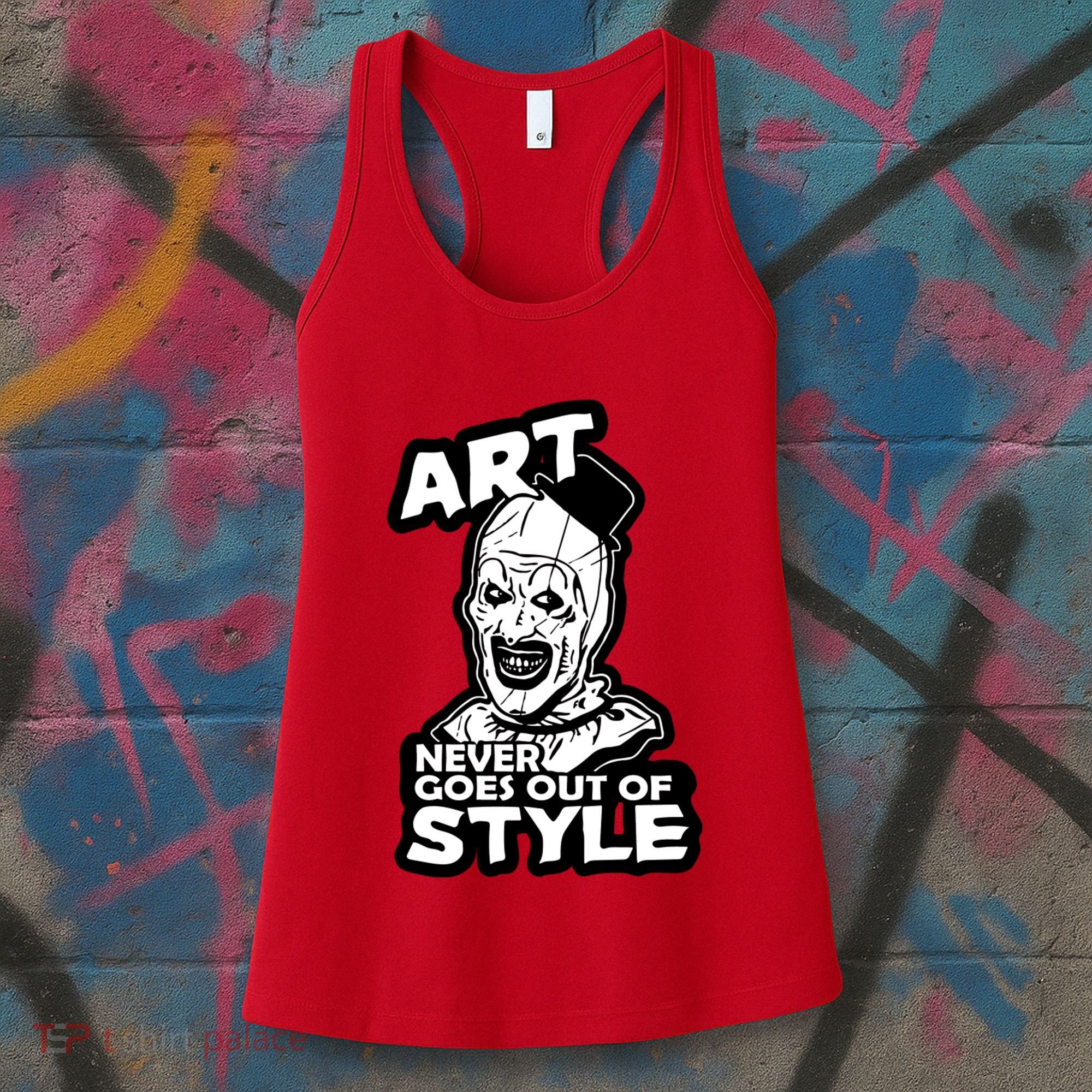 Art Never Goes Out Of Style Horror Clown Women's Tank Top