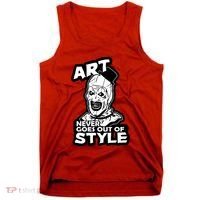 Art Never Goes Out Of Style Horror Clown Tank Top thumb 0