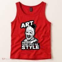 Art Never Goes Out Of Style Horror Clown Tank Top thumb 2