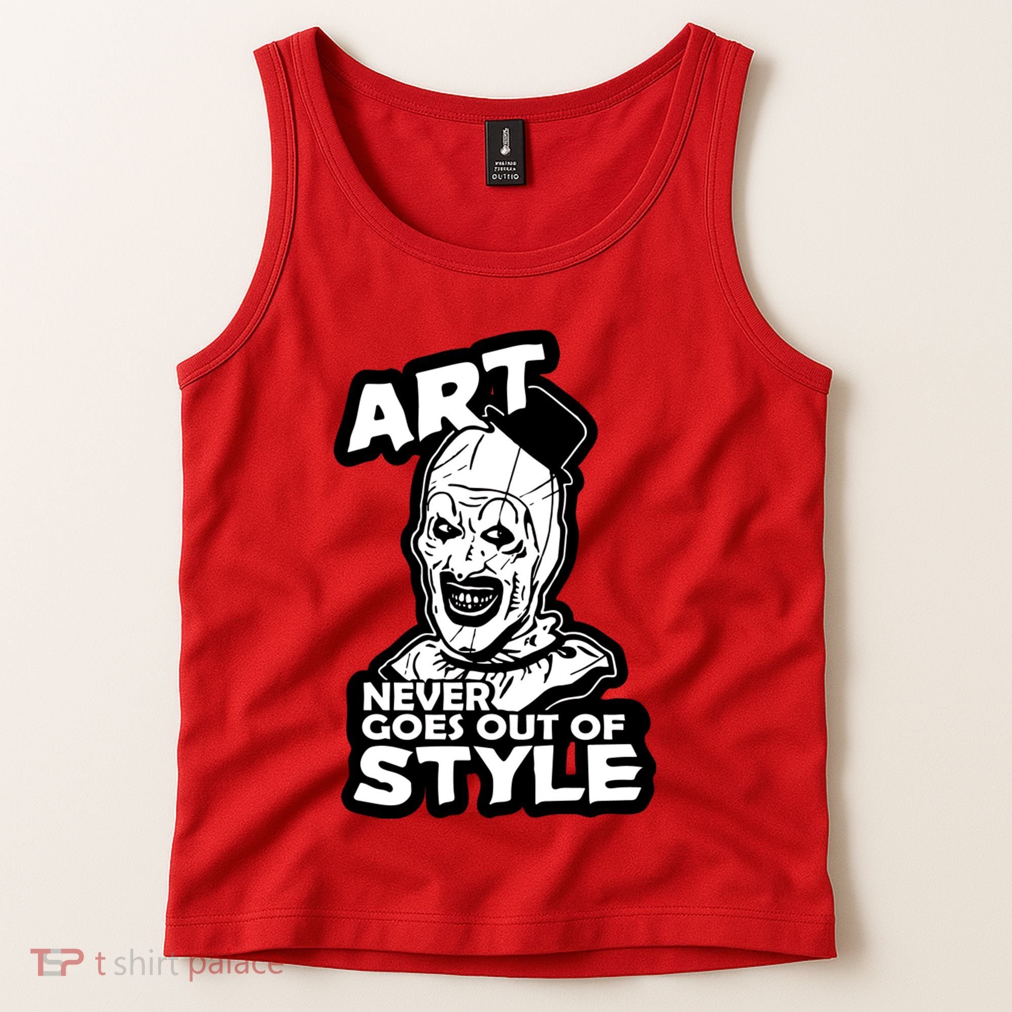 Art Never Goes Out Of Style Horror Clown Tank Top