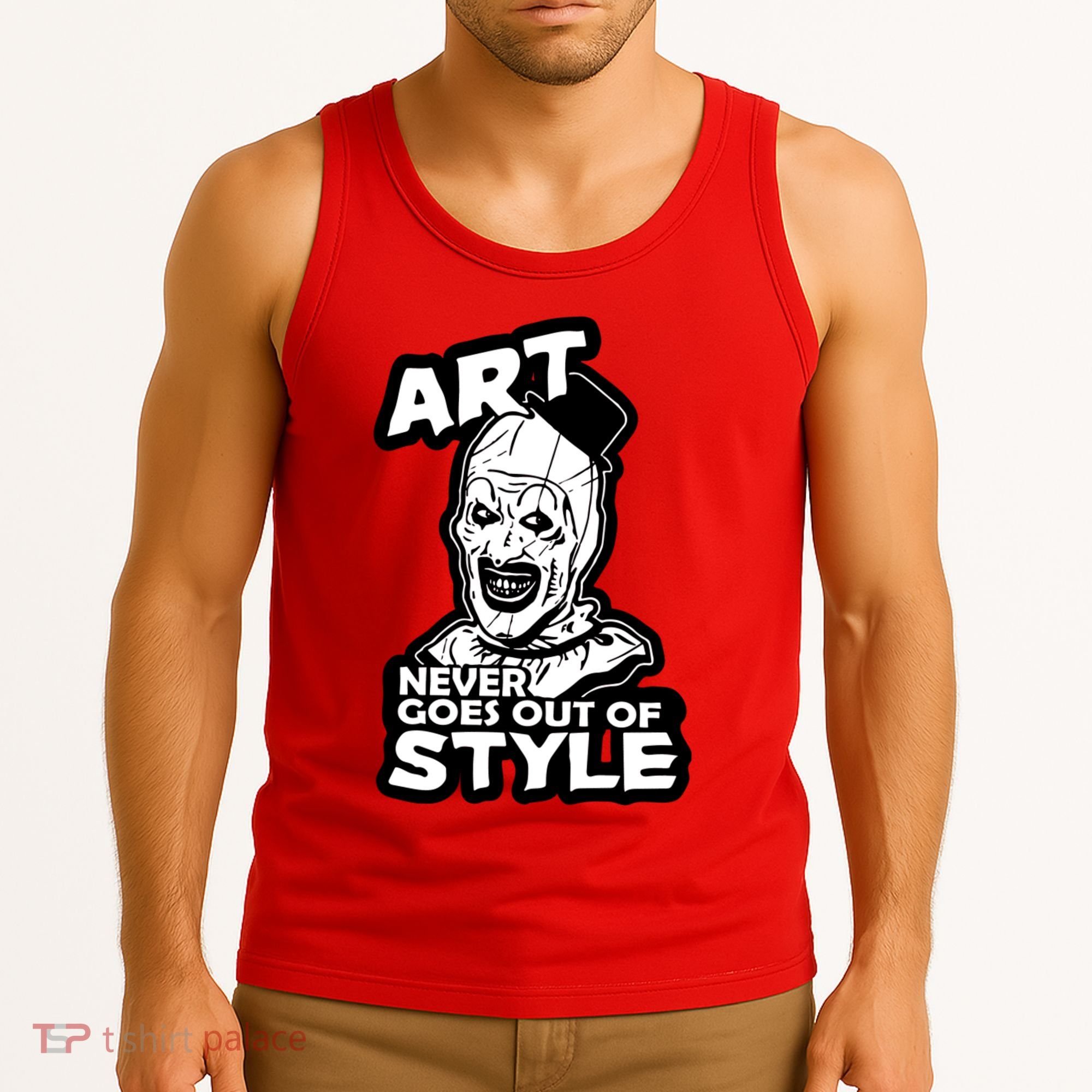 Art Never Goes Out Of Style Horror Clown Tank Top
