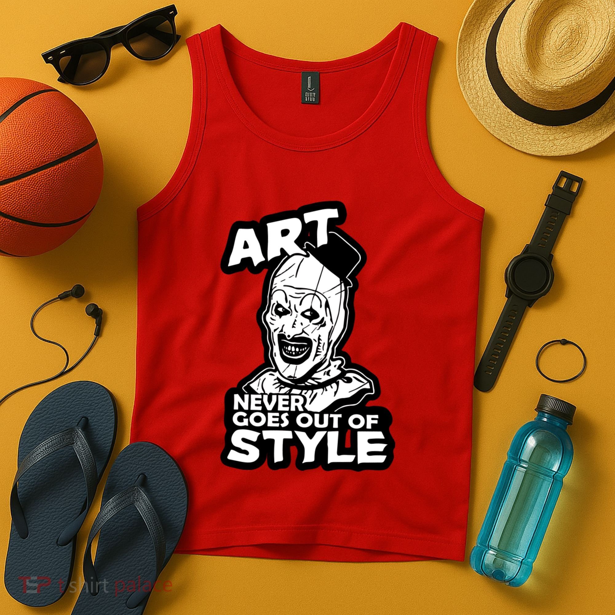 Art Never Goes Out Of Style Horror Clown Tank Top