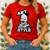 Art Never Goes Out Of Style Horror Clown Women's T-Shirt thumb 2