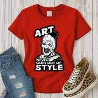 Art Never Goes Out Of Style Horror Clown Women's T-Shirt thumb 3