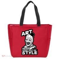 Art Never Goes Out Of Style Horror Clown Tote Bag thumb 0