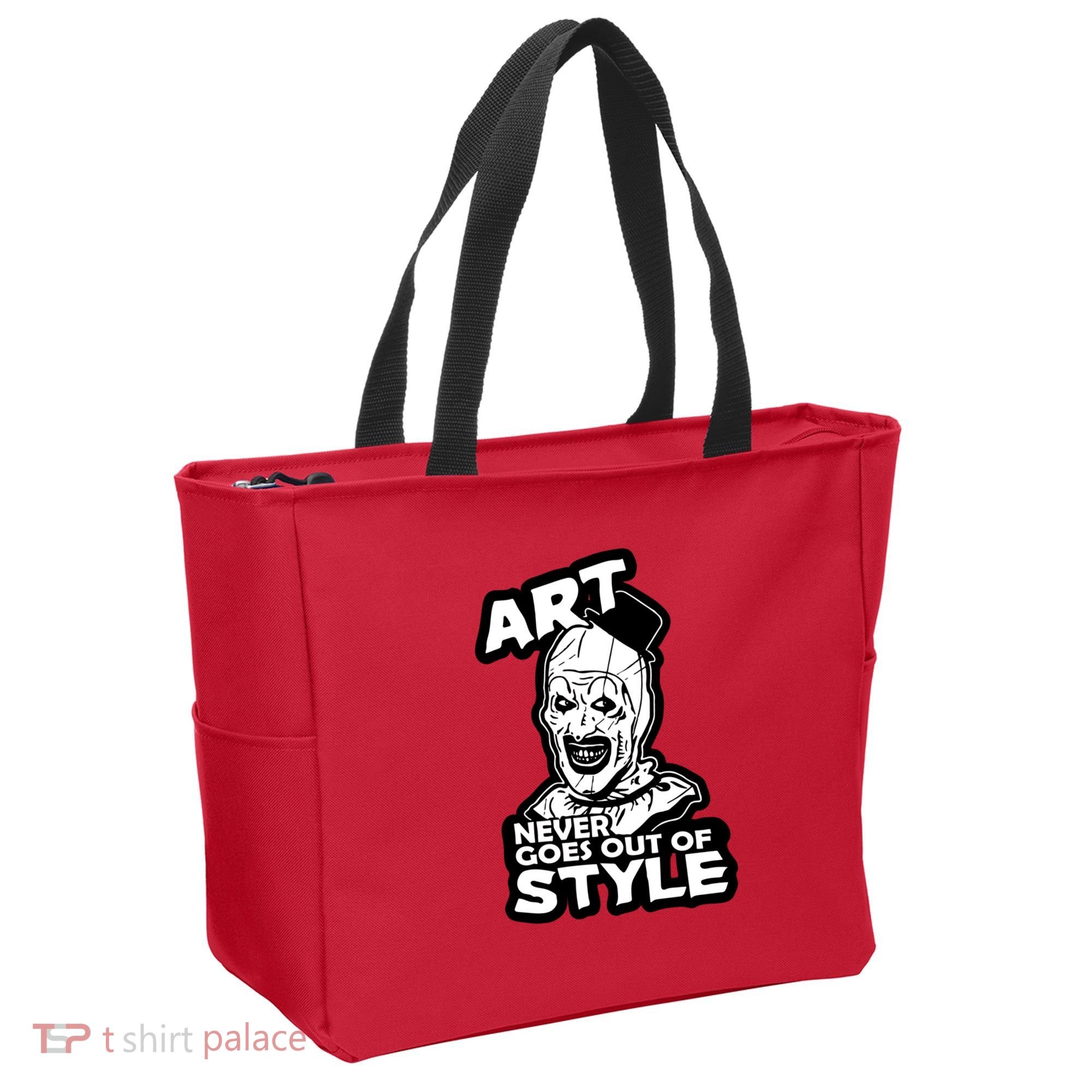 Art Never Goes Out Of Style Horror Clown Tote Bag