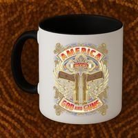 America Needs God And Guns Coffee Mug thumb 2