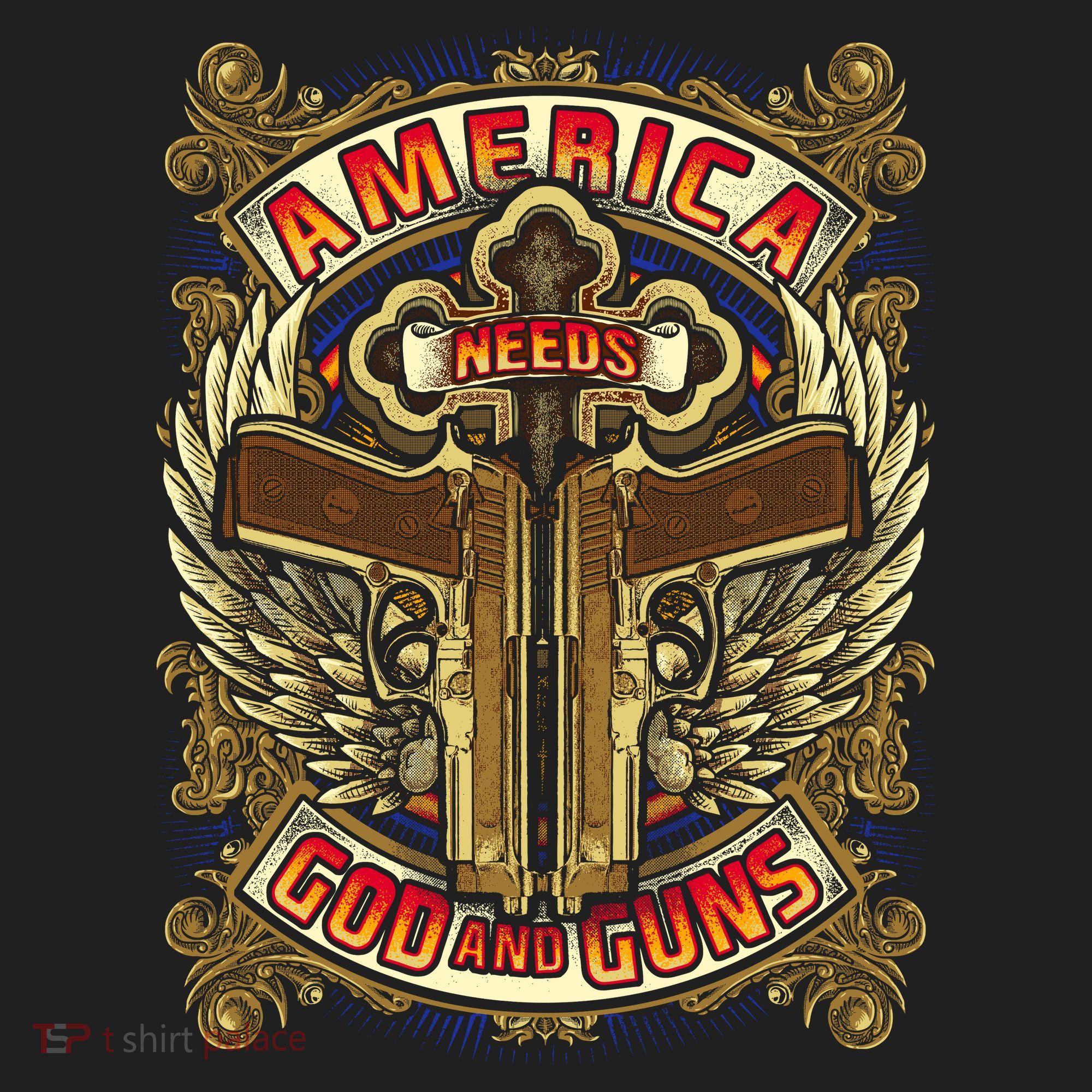 America Needs God And Guns Beanie