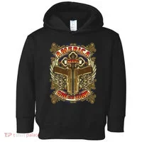 America Needs God And Guns Toddler Hoodie thumb 0