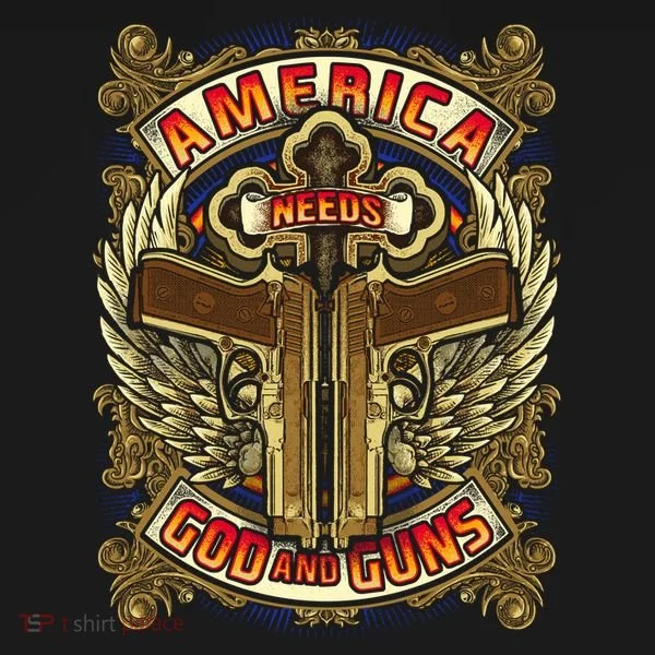 America Needs God And Guns Toddler Hoodie