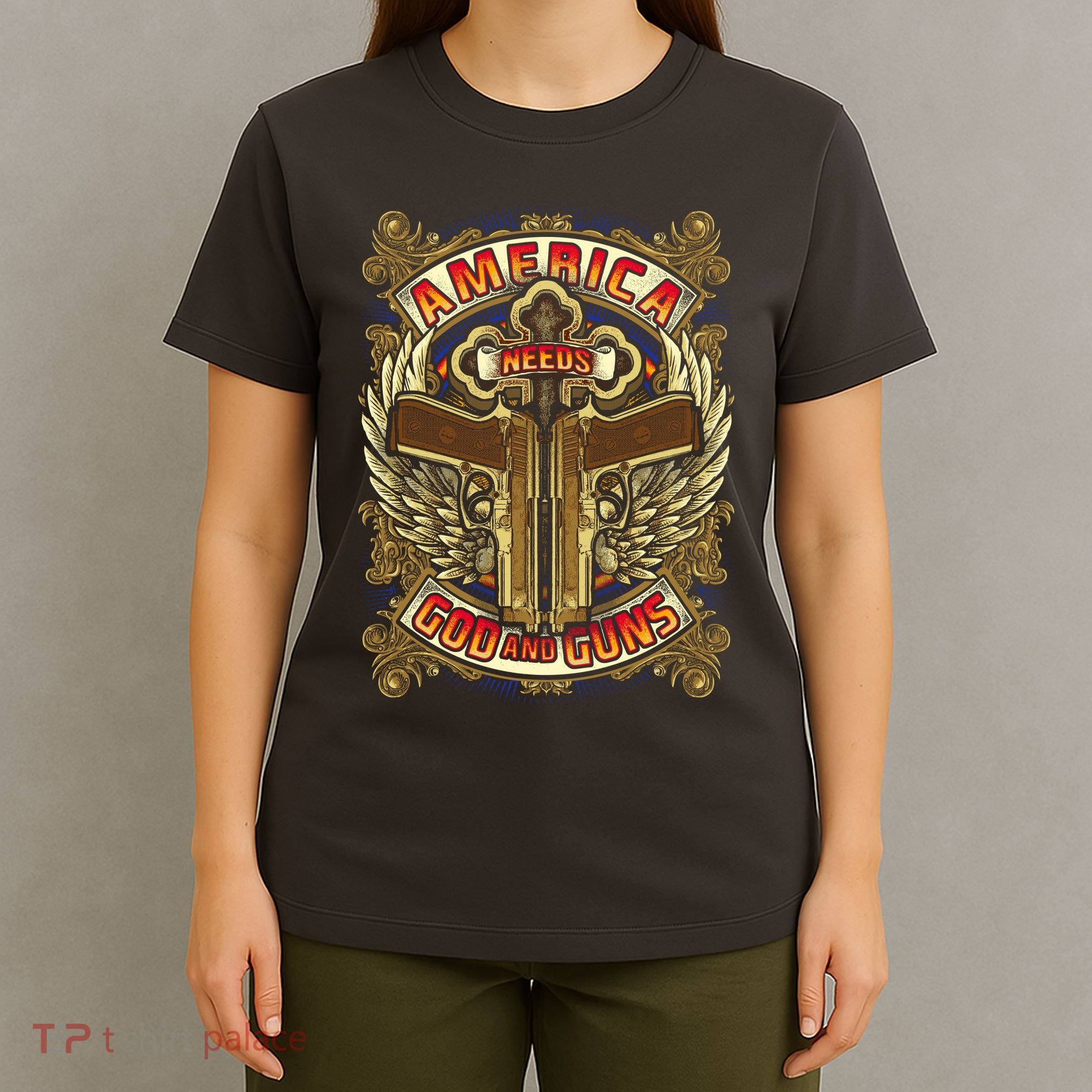 America Needs God And Guns T-Shirt