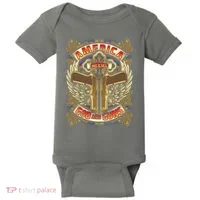 America Needs God And Guns Baby Bodysuit thumb 0