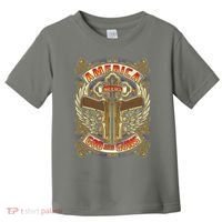 America Needs God And Guns Toddler T-Shirt thumb 0
