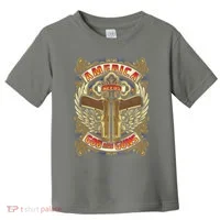 America Needs God And Guns Toddler T-Shirt thumb 0