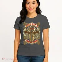 America Needs God And Guns Women's T-Shirt thumb 4