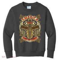America Needs God And Guns Kids Sweatshirt thumb 0