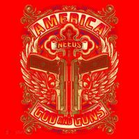America Needs God And Guns Santa Hat thumb 1