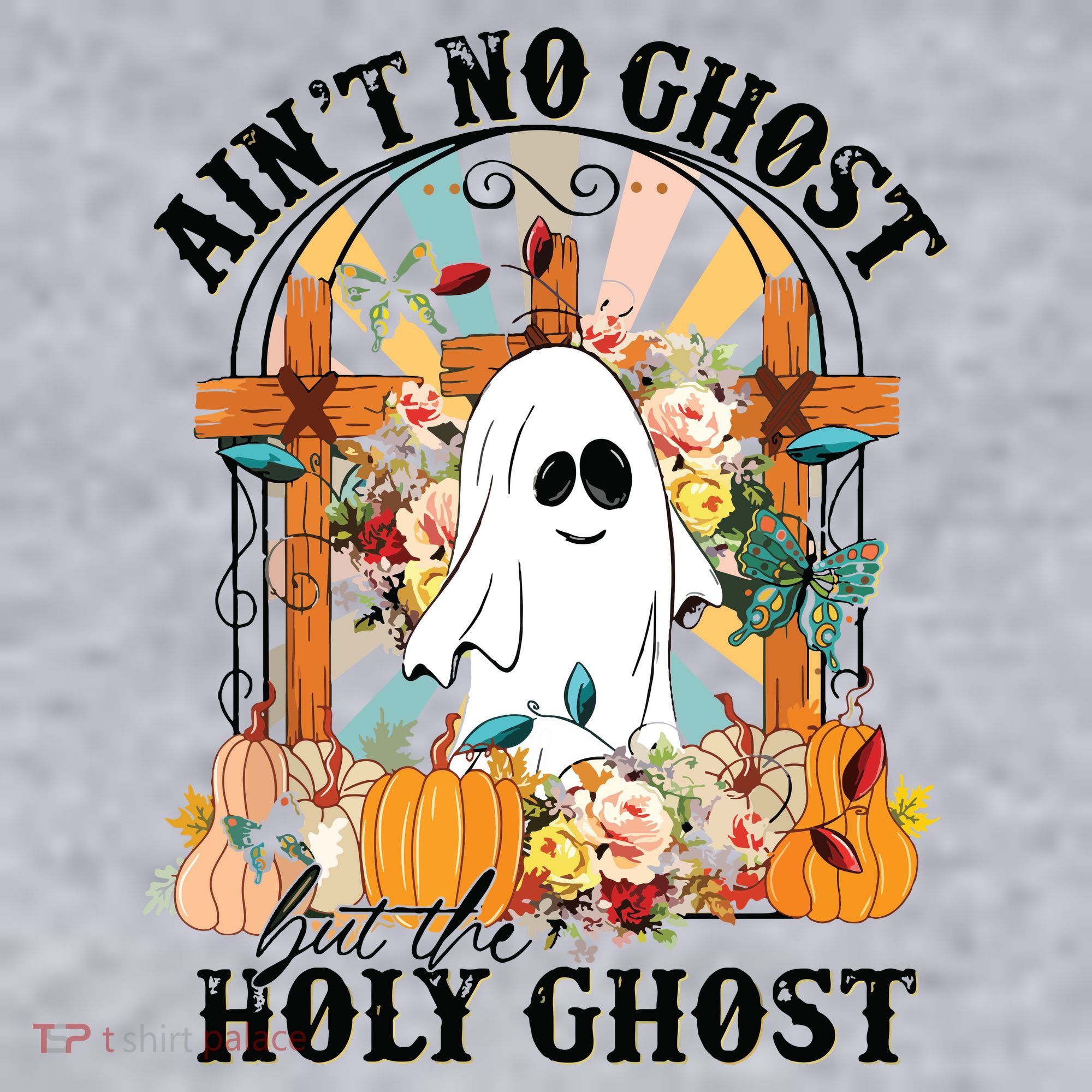 Aint No Ghost But The Holy Ghost Ghost Christian Halloween Women's Sweatshirt
