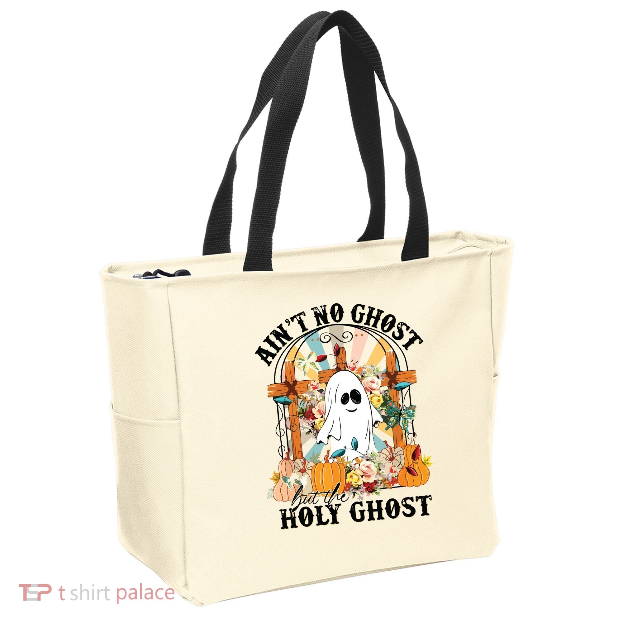 Aint No Ghost But The Holy Ghost Ghost Christian Halloween Tote Bag