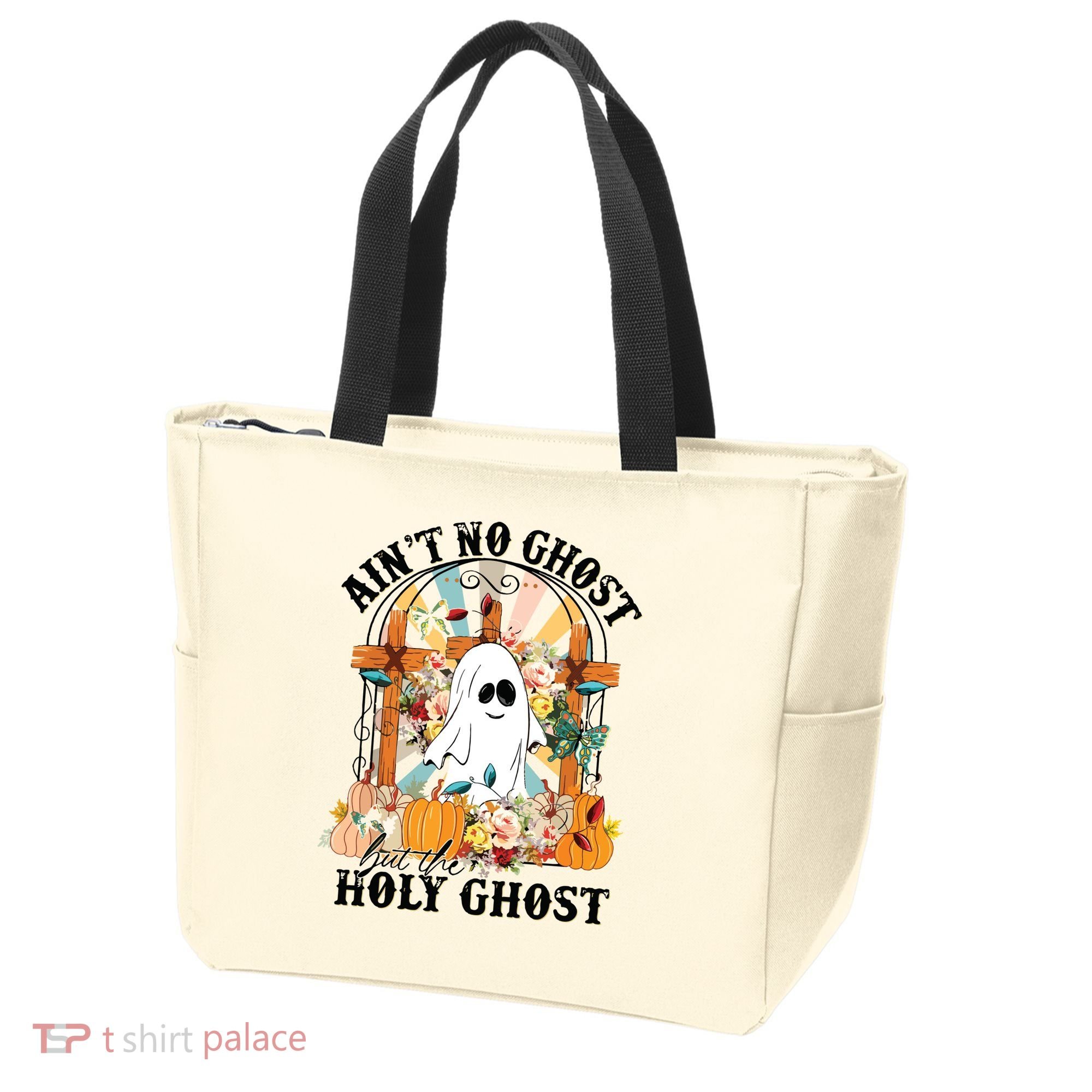 Aint No Ghost But The Holy Ghost Ghost Christian Halloween Tote Bag