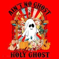 Aint No Ghost But The Holy Ghost Ghost Christian Halloween Santa Hat thumb 1