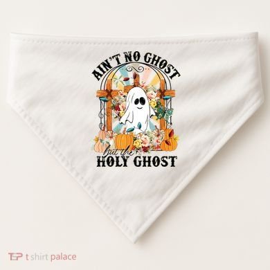 Aint No Ghost But The Holy Ghost Ghost Christian Halloween USA-Made Doggie Bandana