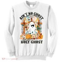 Aint No Ghost But The Holy Ghost Ghost Christian Halloween Sweatshirt thumb 0