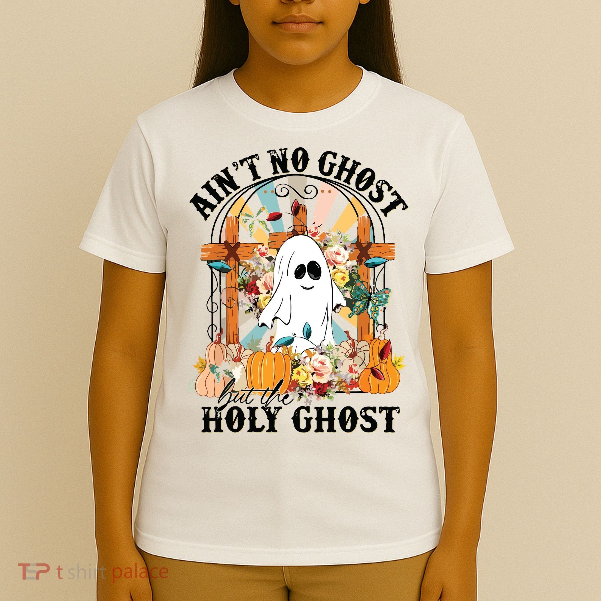 Aint No Ghost But The Holy Ghost Ghost Christian Halloween T-Shirt