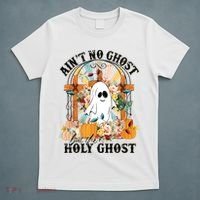 Aint No Ghost But The Holy Ghost Ghost Christian Halloween T-Shirt thumb 5