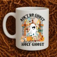 Aint No Ghost But The Holy Ghost Ghost Christian Halloween Coffee Mug thumb 2