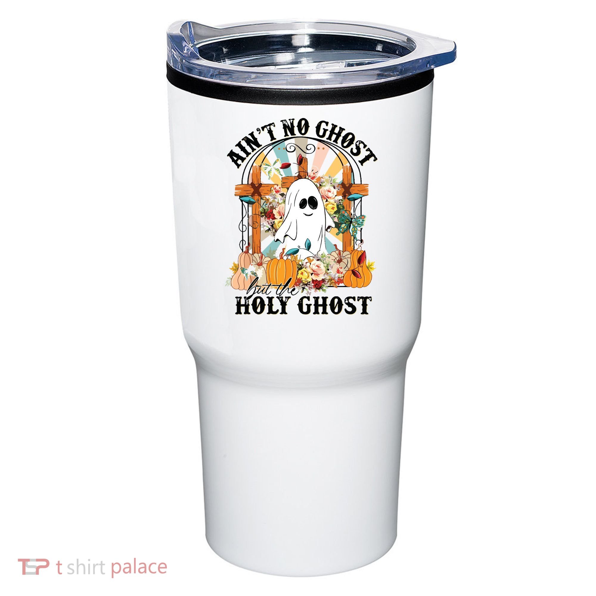 Aint No Ghost But The Holy Ghost Ghost Christian Halloween Tumbler