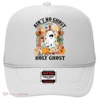 Aint No Ghost But The Holy Ghost Ghost Christian Halloween Hat thumb 0