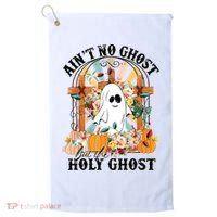 Aint No Ghost But The Holy Ghost Ghost Christian Halloween Golf Towel thumb 0