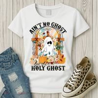 Aint No Ghost But The Holy Ghost Ghost Christian Halloween Women's T-Shirt thumb 3