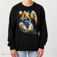 Angel With Baby Jesus Women's Sweatshirt thumb 0