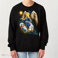 Angel With Baby Jesus Women's Sweatshirt thumb 0