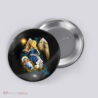 Angel With Baby Jesus Button thumb 0