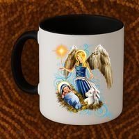 Angel With Baby Jesus Coffee Mug thumb 2