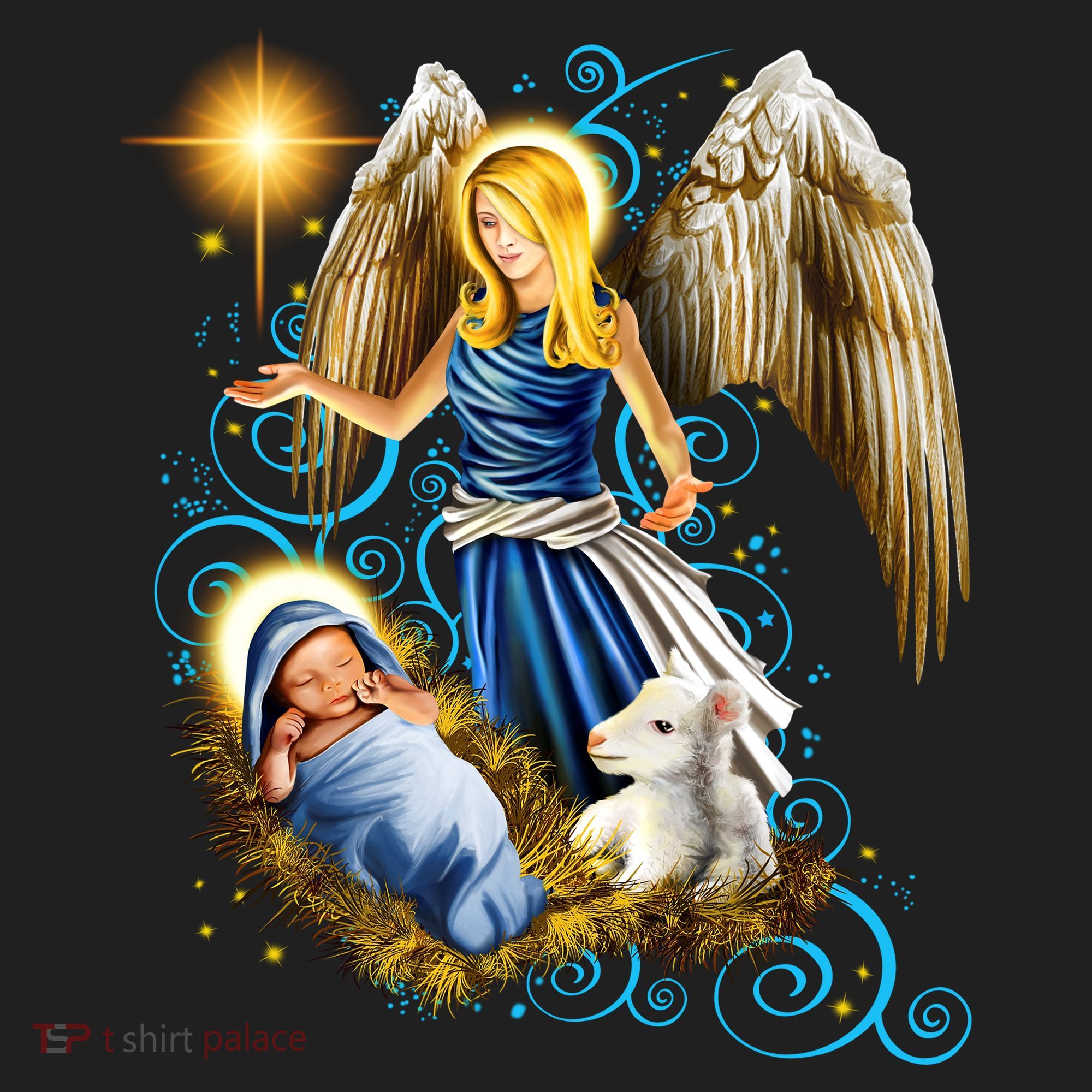 Angel With Baby Jesus Beanie