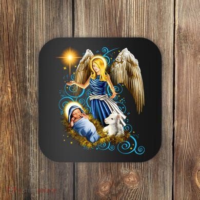 Angel With Baby Jesus Coaster