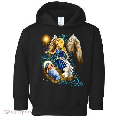 Angel With Baby Jesus Toddler Hoodie