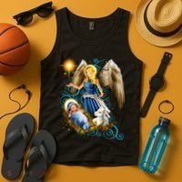Angel With Baby Jesus Tank Top thumb 4
