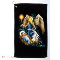 Angel With Baby Jesus Golf Towel thumb 0