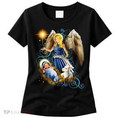 Angel With Baby Jesus Women's T-Shirt
