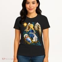 Angel With Baby Jesus Women's T-Shirt thumb 4