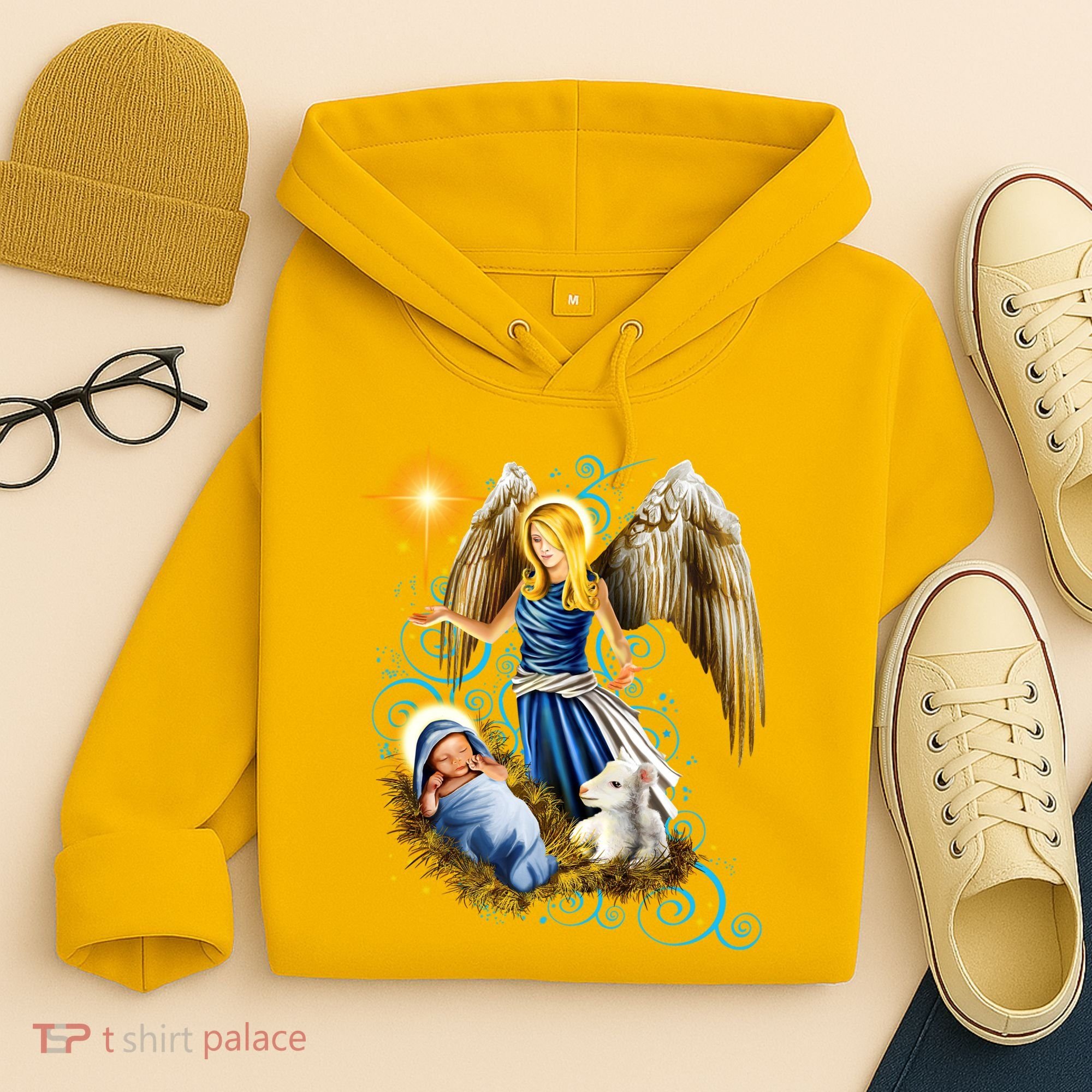 Angel With Baby Jesus Hoodie
